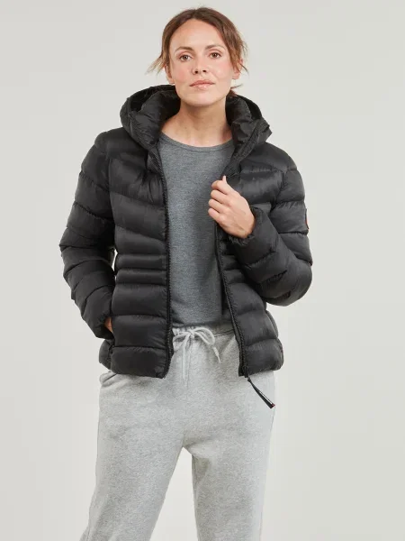 Geacă Superdry cu glugă negru