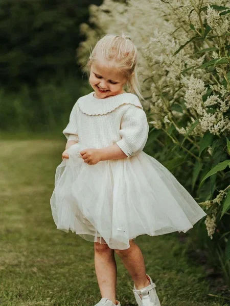 Donsje Dětská sukně Pien Skirt béžové