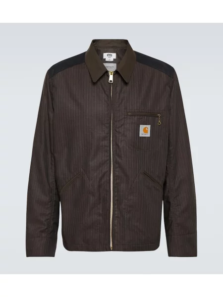 Geacă Junya Watanabe cu dungi maro