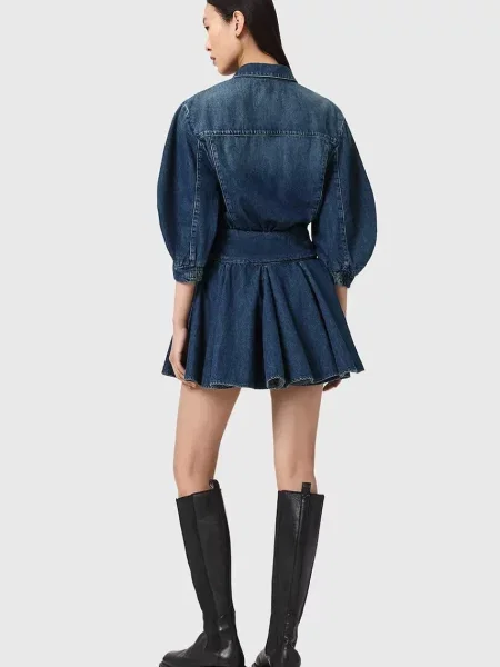 AllSaints розкльошена сукня джинсова ARLO