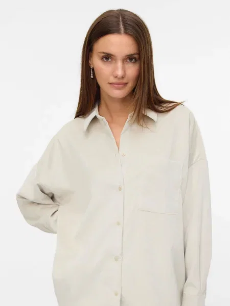 VERO MODA Bluză VMSANNE deschis gri