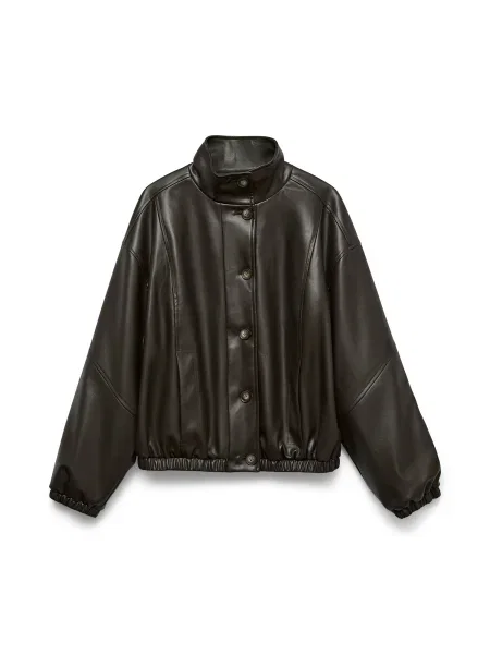 Vero Moda Geacă din imitație de piele Polly maro