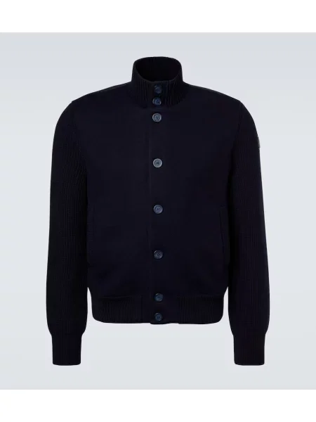 Cardigan Moncler de lână albastru