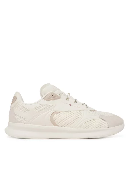 Tommy Hilfiger Сникърси Lightweight Runner Monocolor Кремав