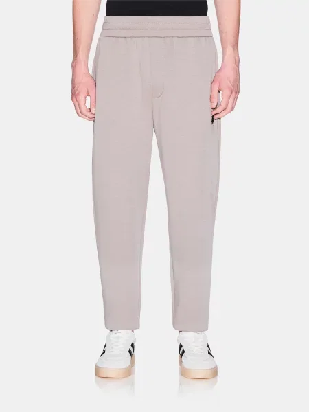 Спортивні штани Armani Exchange бавовна/поліестер/еластан бежевий