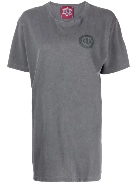 Tricou Philosophy Di Lorenzo Serafini cu imagine scurt gri