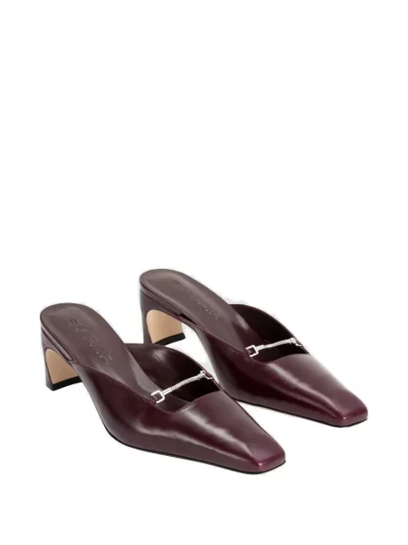 Papuci tip mules By Far roșu