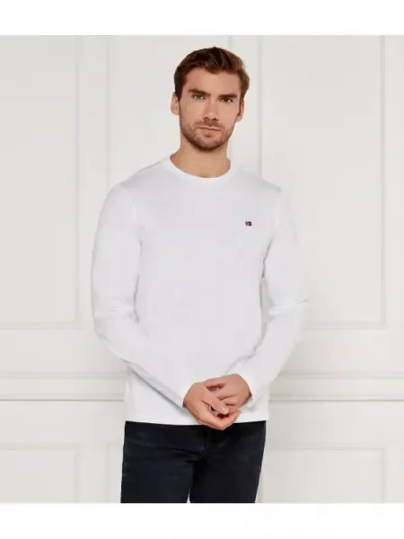 Tricou mânecă lungă Napapijri alb