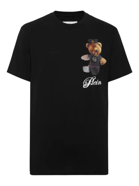 Tricou Philipp Plein cu imagine teddy negru