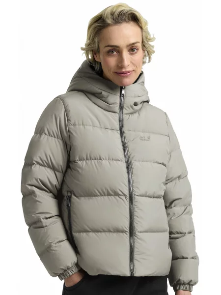 Пуховик Jack Wolfskin Frozen palace jkt w rds сірий