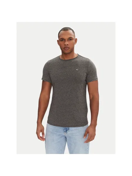 Tommy Jeans Póló Jaspe Slim Fit szürke