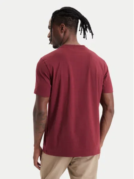 BOSS Majica Tee  Bordo rdeča