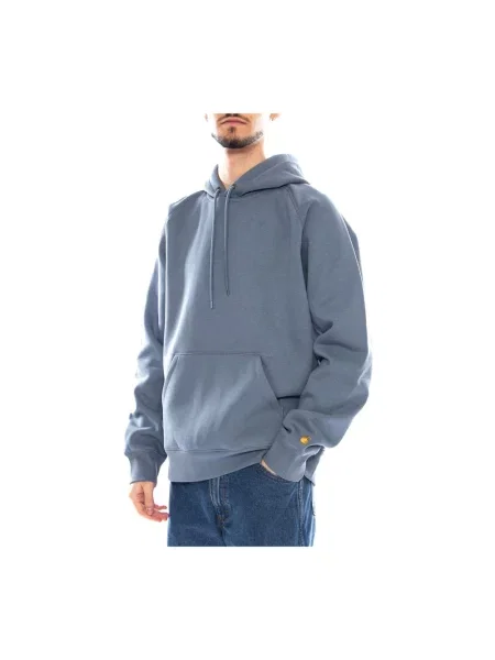 Bluza z kapturem Carhartt Wip z kapturem niebieska