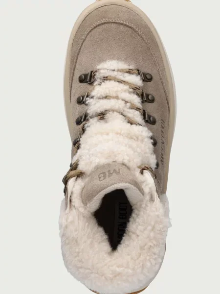 Moon Boot MB CITY SHEARLING MID апрески дамски от велур бежово