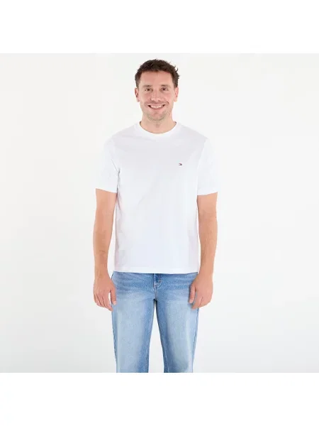 Тениска Tommy Hilfiger Essential Reg Fit Solid Tee White L бяло