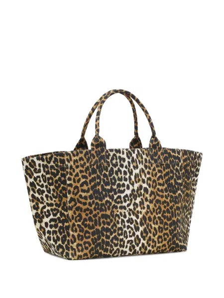 Torebka Ganni z nadrukiem w panterkę