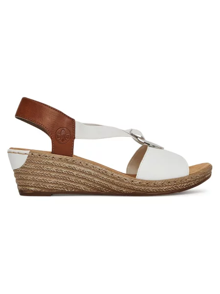 Rieker Sandale alb