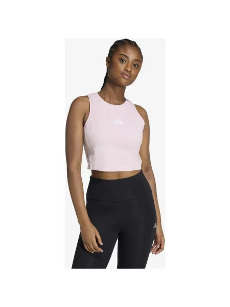 Koszulka adidas 3 bandas Essentials bez rękawów M różowa