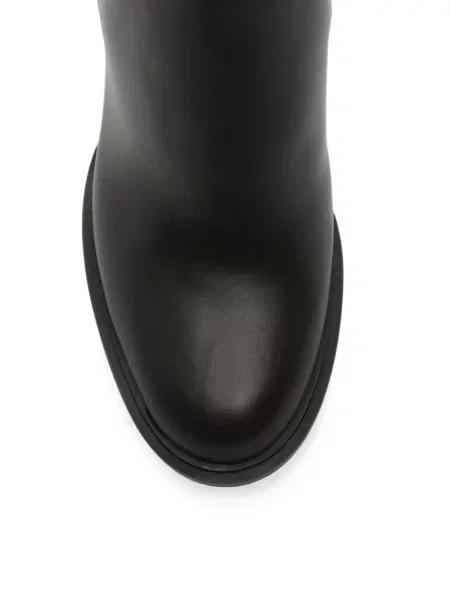 Кожени боти тип челси Gianvito Rossi на платформе черно