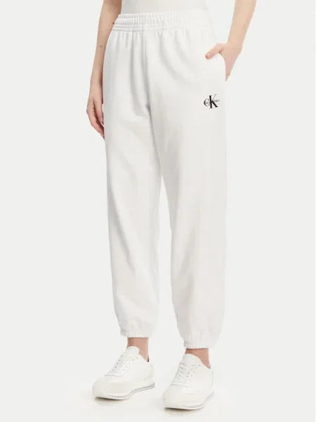 Calvin Klein Jeans Melegítő alsó Monologo fehér