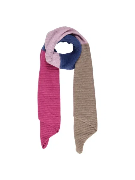 Prugasti šal Pieces plava