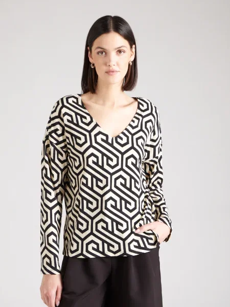VERO MODA Tricou VMMERVE bej negru