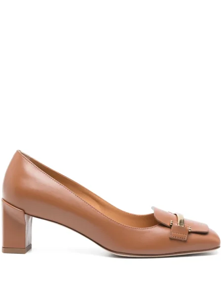 Pantofi cu toc Tod's din piele maro