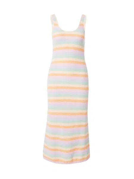 GAP Rochie tricotat deschis / verde deschis / portocaliu piersică / portocaliu închis albastru