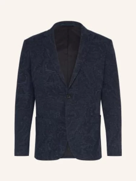 Etro Sako Z Džersejové Tkaniny Extra Slim Fit tmavě modrá