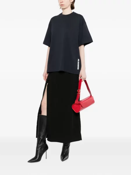 Scurt tricou Jil Sander cu imagine albastru