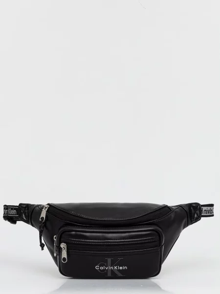Geantă Calvin Klein cu autograf negru
