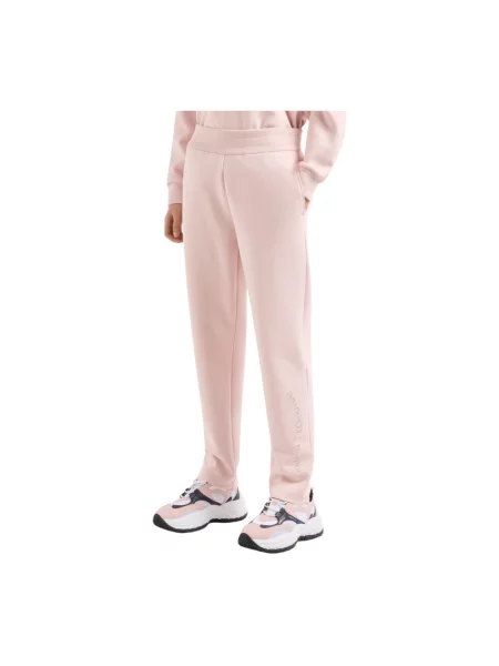 Spodnie dresowe Armani Exchange z logo różowe