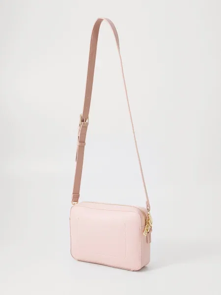 Valentino Bags crossbody kabelka dámska z imitácie kože ružová