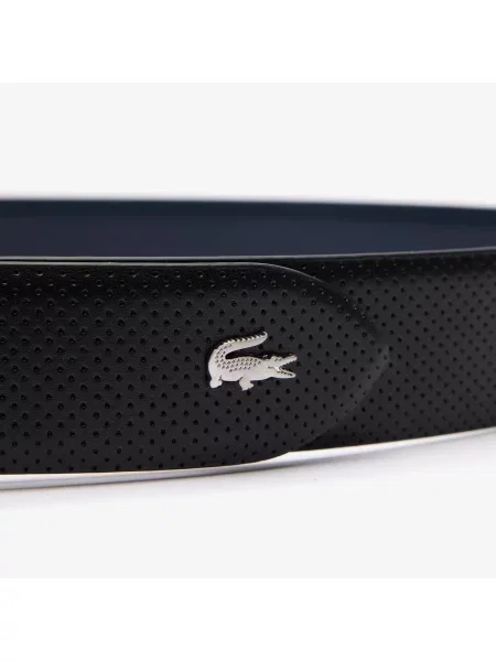 Lacoste ремінь шкіряний чорний