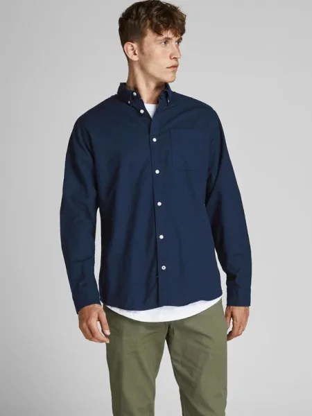 Jack & Jones Oxford Cămașă albastru