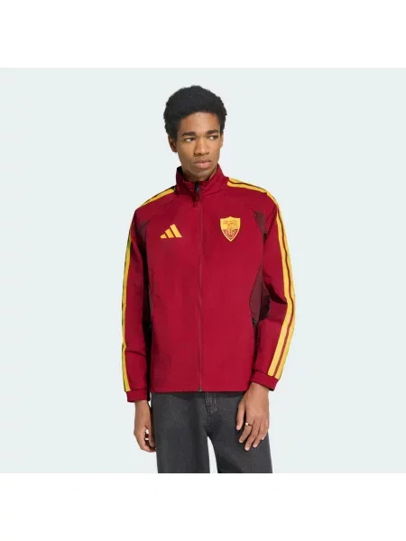 Podstawowa bluza reprezentacyjna AS Roma czerwona