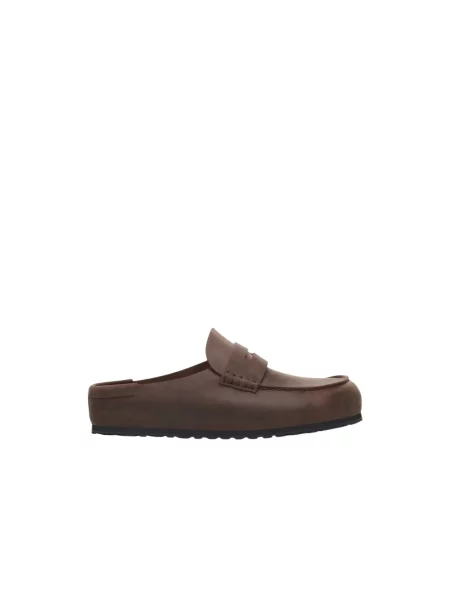 Klapki mules Birkenstock brązowe