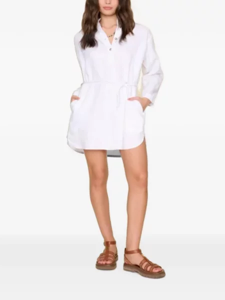 Rochie mini Xirena în linie A alb