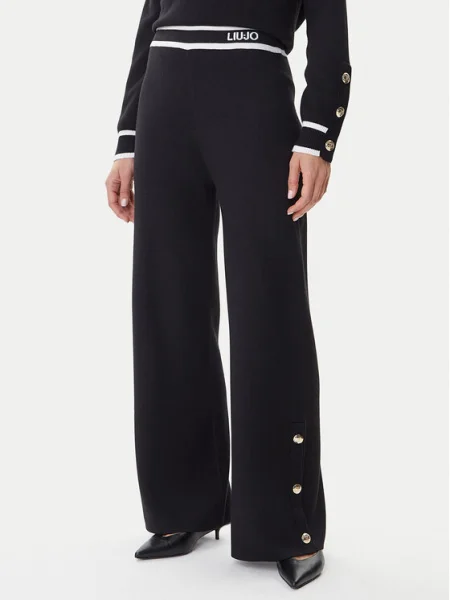 Liu Jo Pantaloni tricotați negru