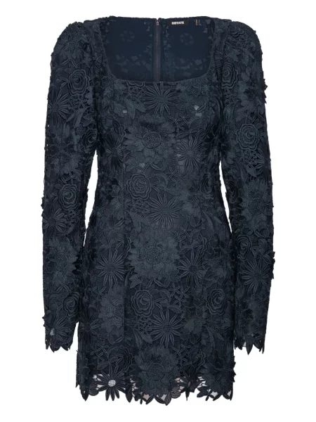 Rochie mini Rotate Birger Christensen din dantelă de costum albastru