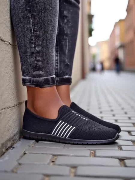 Teniși Resti slip-on negru