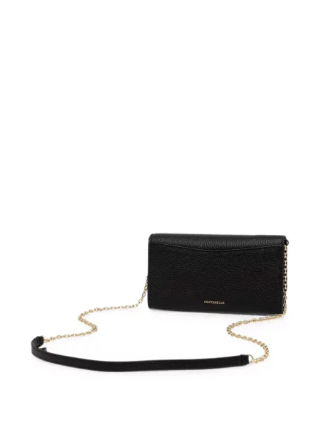 Colier Coccinelle din piele negru