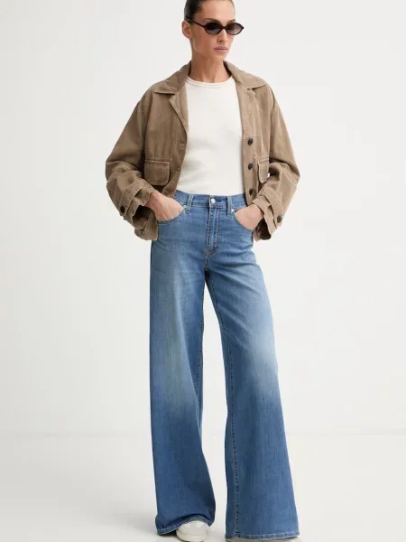 Levi's rifle wide leg dámske HR WIDE LEG modrá