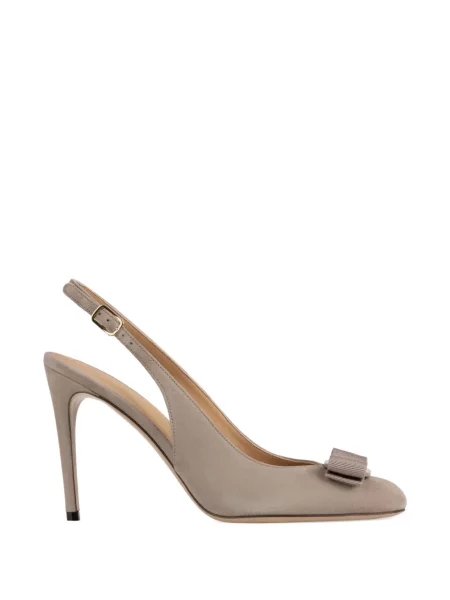 Pantofi cu toc Ferragamo cu funde slingback