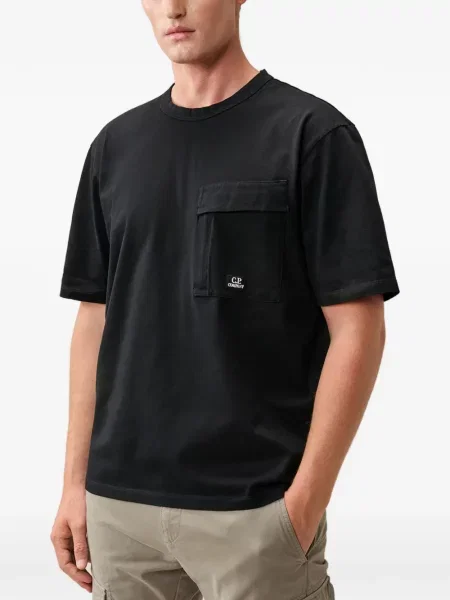 Scurt tricou C.p. Company din jerseu negru