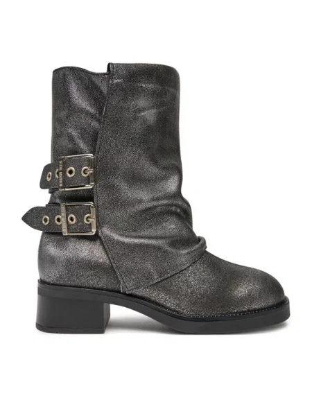 Steve Madden Polokozačky Bonfire stříbrná