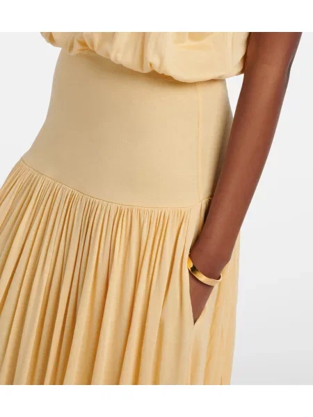 Rochie maxi Toteme din jerseu galben