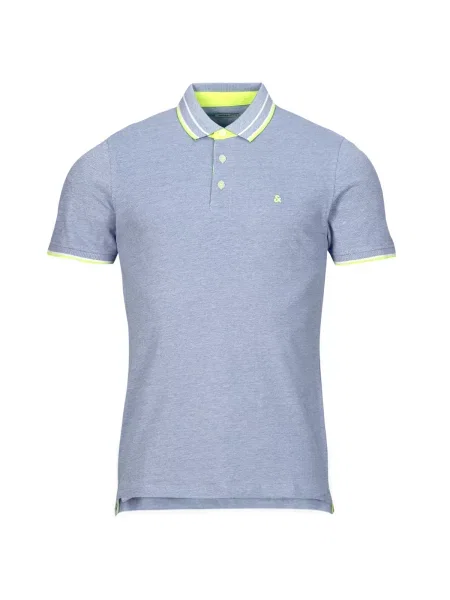 Polo majica Jack & Jones s kratkimi rokavi modra