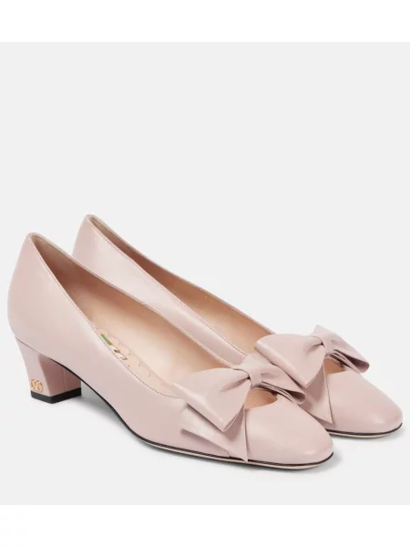 Usnjene salonarji Valentino Garavani roza