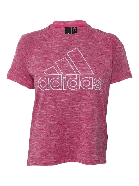 Dzianinowe haftowane polo Adidas w paski szare